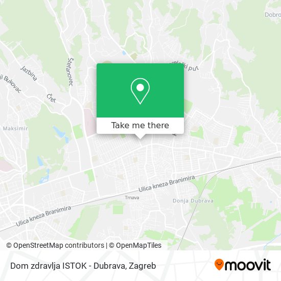 Dom zdravlja ISTOK - Dubrava map