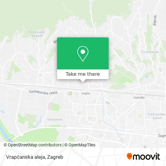 Vrapčanska aleja map