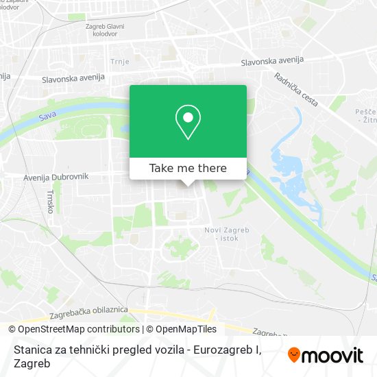 Stanica za tehnički pregled vozila - Eurozagreb I map