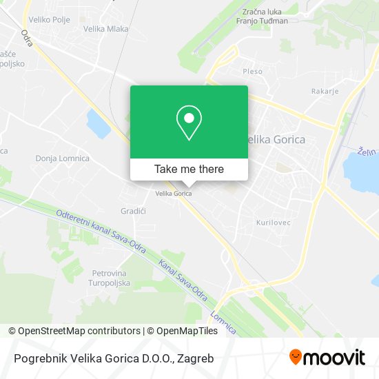 Pogrebnik Velika Gorica D.O.O. map