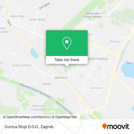 Gorica-Stop D.O.O. map