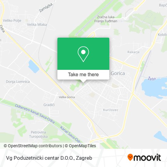 Vg Poduzetnički centar D.O.O. map