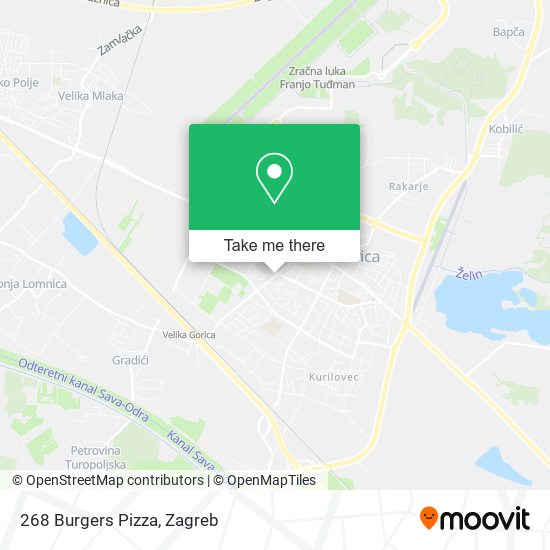 268 Burgers Pizza map