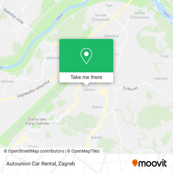Autounion Car Rental map