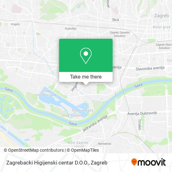 Zagrebacki Higijenski centar D.O.O. map