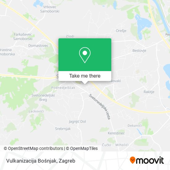Vulkanizacija Bošnjak map