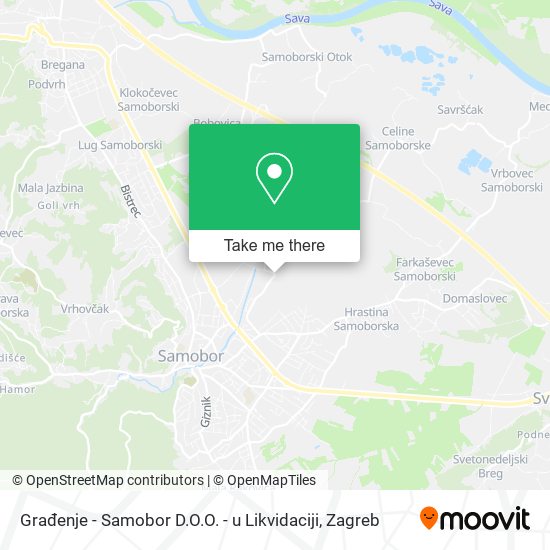 Građenje - Samobor D.O.O. - u Likvidaciji map