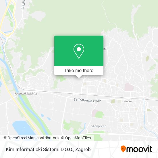 Kim Informatički Sistemi D.O.O. map