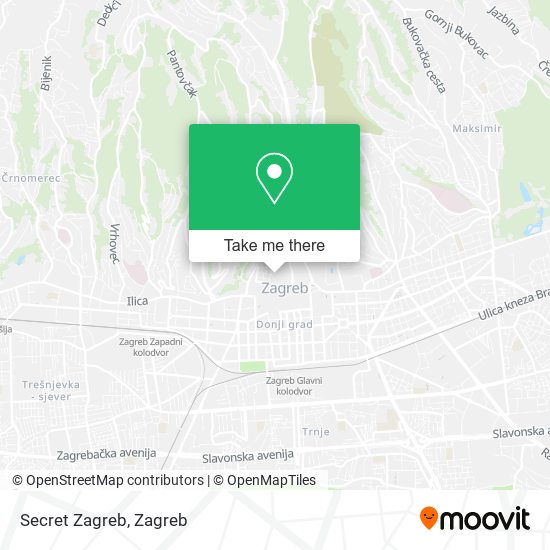 Secret Zagreb map
