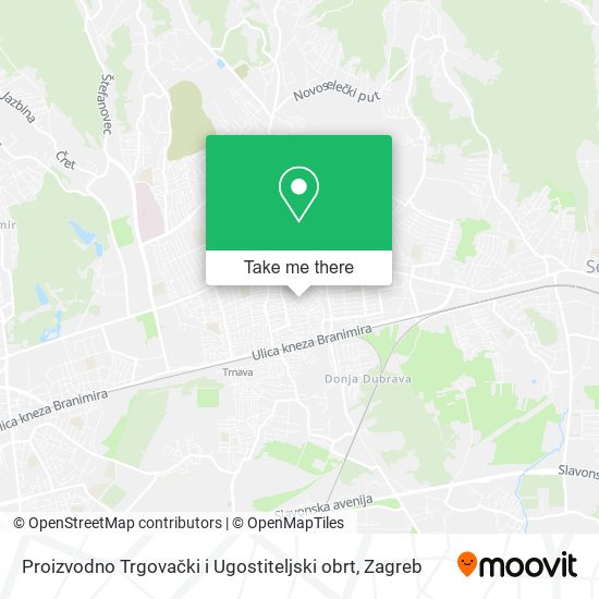 Proizvodno Trgovački i Ugostiteljski obrt map
