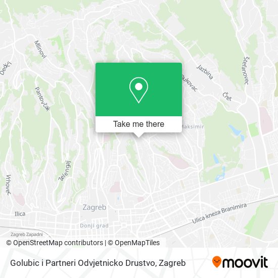 Golubic i Partneri Odvjetnicko Drustvo map