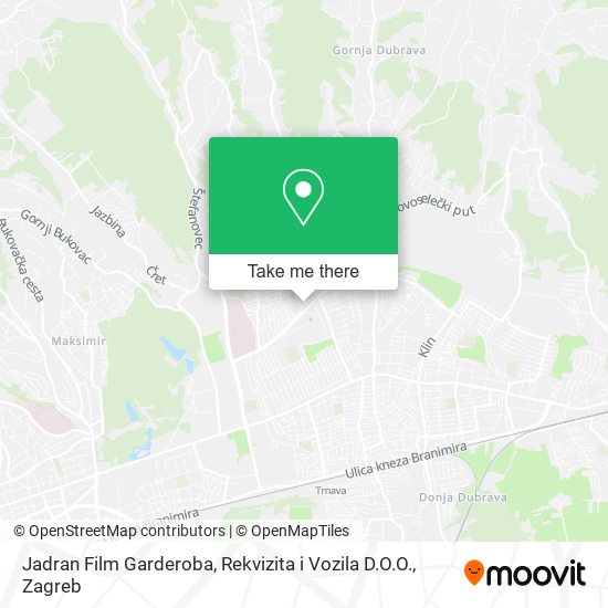Jadran Film Garderoba, Rekvizita i Vozila D.O.O. map