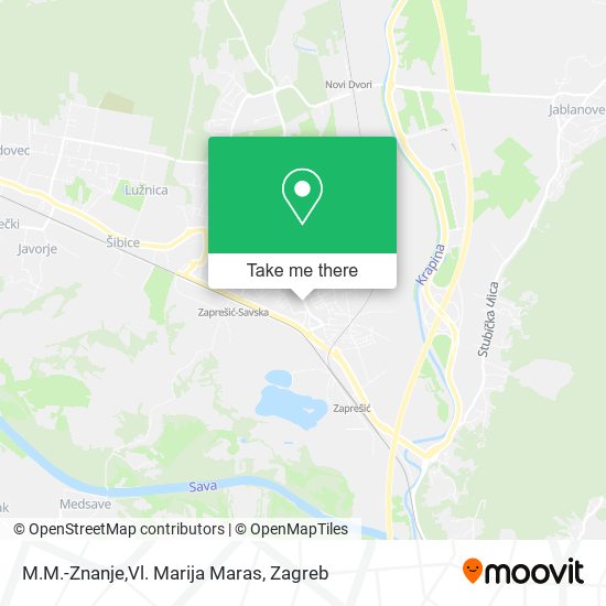 M.M.-Znanje,Vl. Marija Maras map