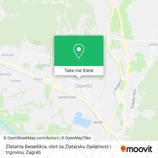 Zlatarna Benedikta, obrt za Zlatarsku Djelatnost i trgovinu map