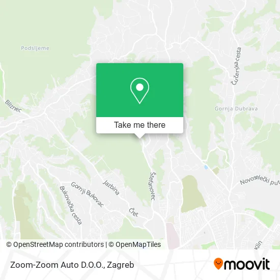 Zoom-Zoom Auto D.O.O. map