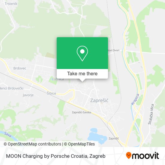 MOON Charging by Porsche Croatia map