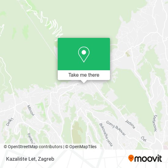 Kazalište Let map