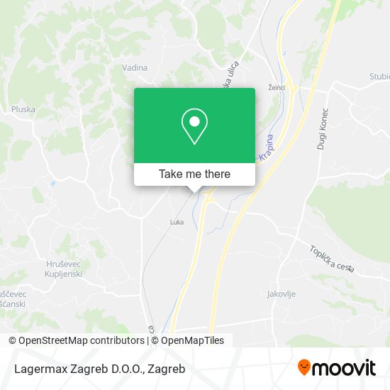 Lagermax Zagreb D.O.O. map