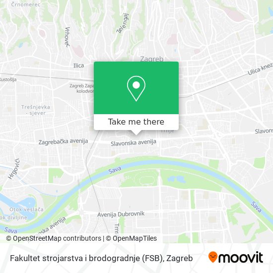 Fakultet strojarstva i brodogradnje (FSB) map