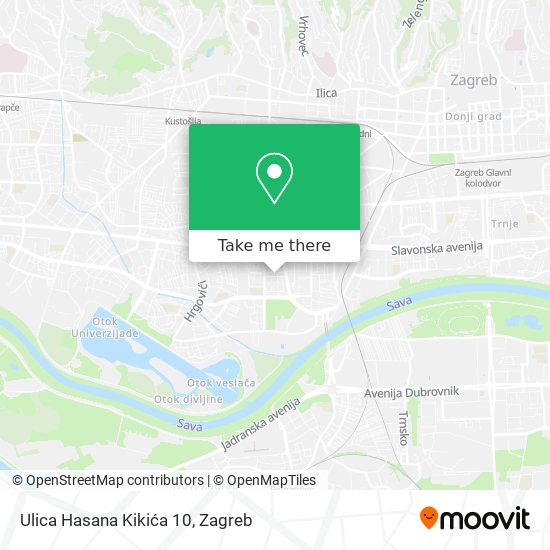 Ulica Hasana Kikića 10 map