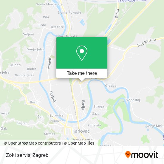 Zoki servis map