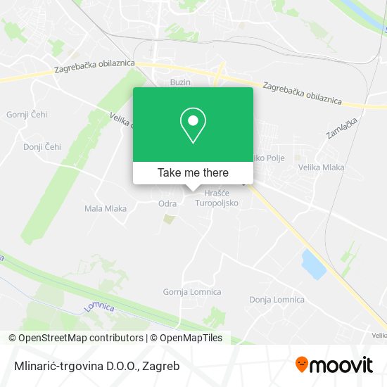 Mlinarić-trgovina D.O.O. map