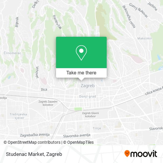 Studenac Market map