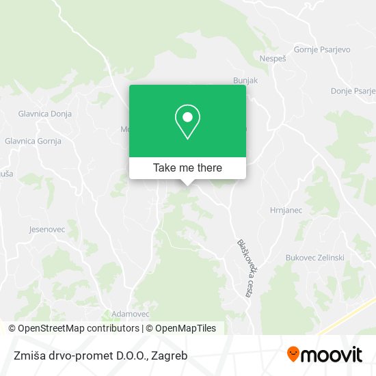 Zmiša drvo-promet D.O.O. map