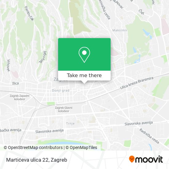 Martićeva ulica 22 map