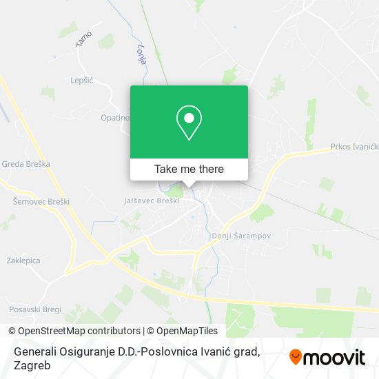 Generali Osiguranje D.D.-Poslovnica Ivanić grad map