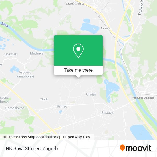 NK Sava Strmec map