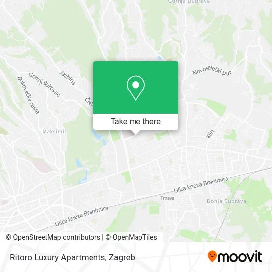 Ritoro Luxury Apartments map
