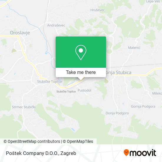 Poštek Company D.O.O. map
