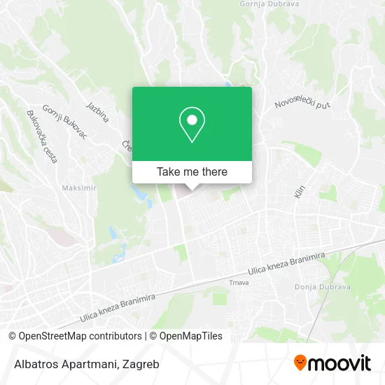 Albatros Apartmani map