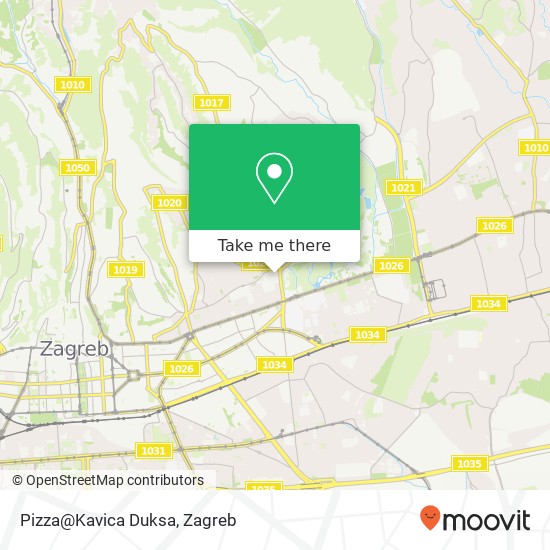 Pizza@Kavica Duksa map