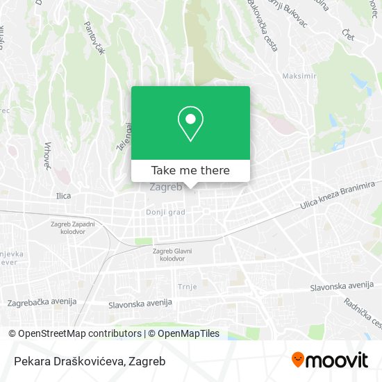 Pekara Draškovićeva map