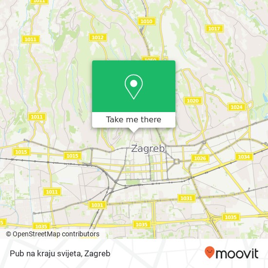 Pub na kraju svijeta map