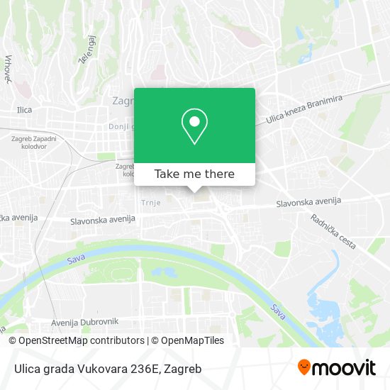 Ulica grada Vukovara 236E map