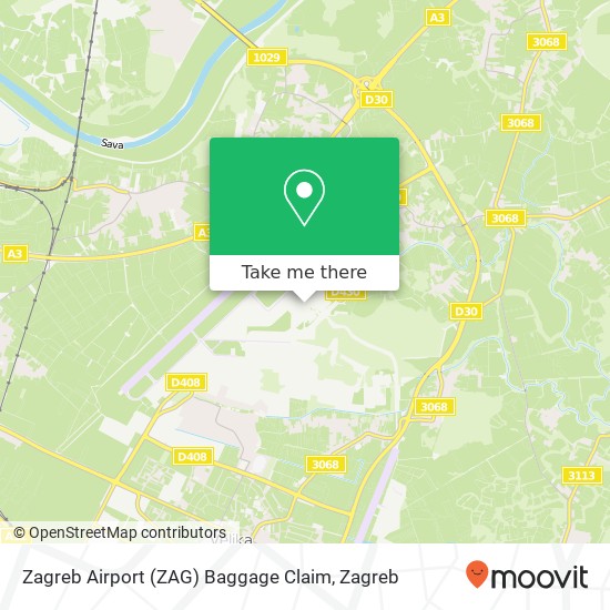 Zagreb Airport (ZAG) Baggage Claim map