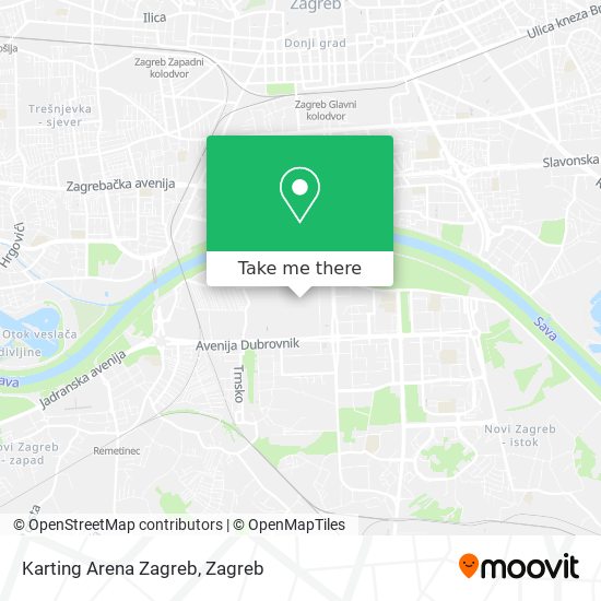 Karting Arena Zagreb map