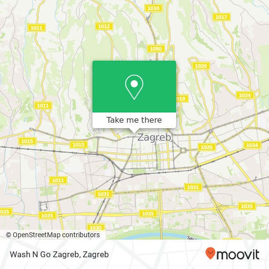 Wash N Go Zagreb map
