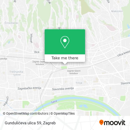 Gundulićeva ulica 59 map