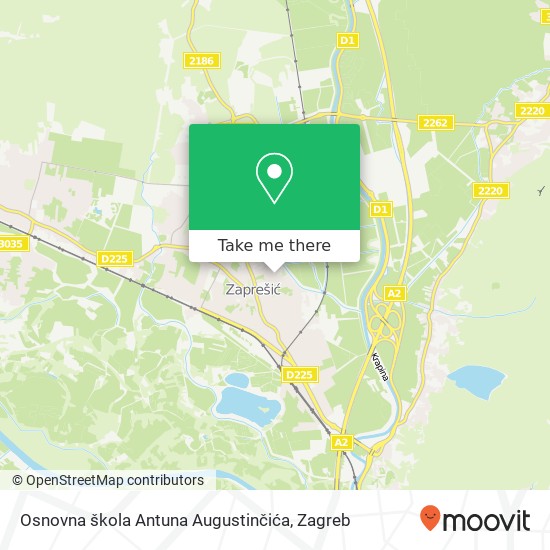 Osnovna škola Antuna Augustinčića map