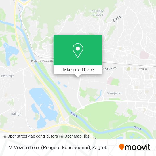 TM Vozila d.o.o. (Peugeot koncesionar) map