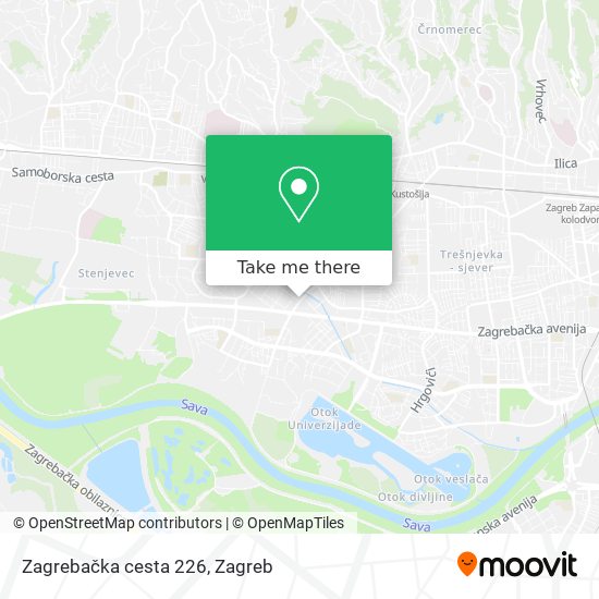 Zagrebačka cesta 226 map