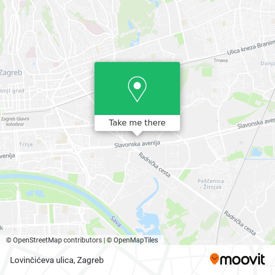 Lovinčićeva ulica map