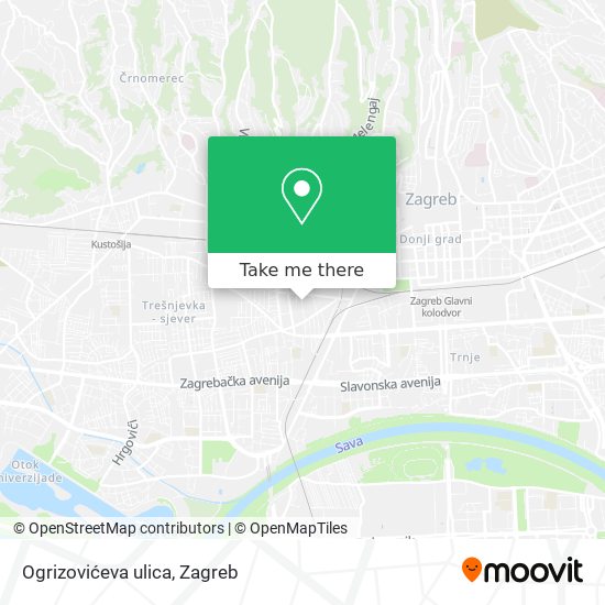Ogrizovićeva ulica map