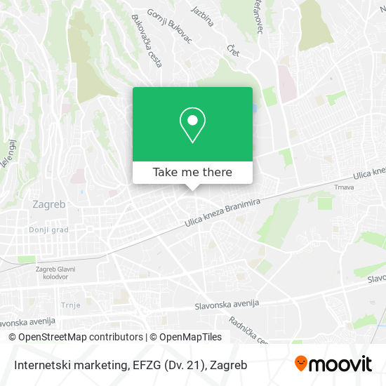 Internetski marketing, EFZG (Dv. 21) map
