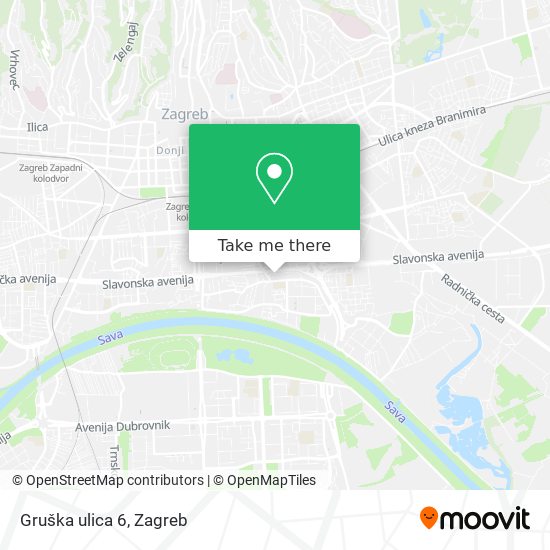 Gruška ulica 6 map