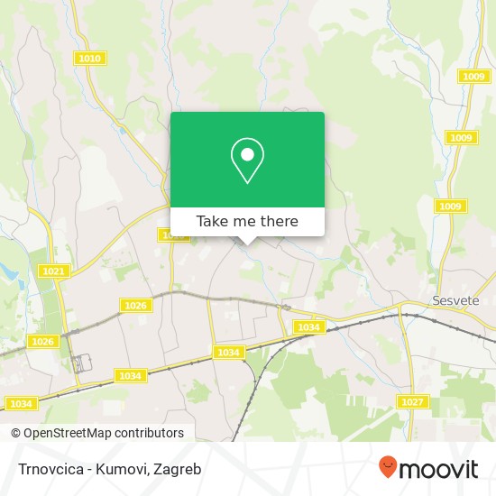 Trnovcica - Kumovi map